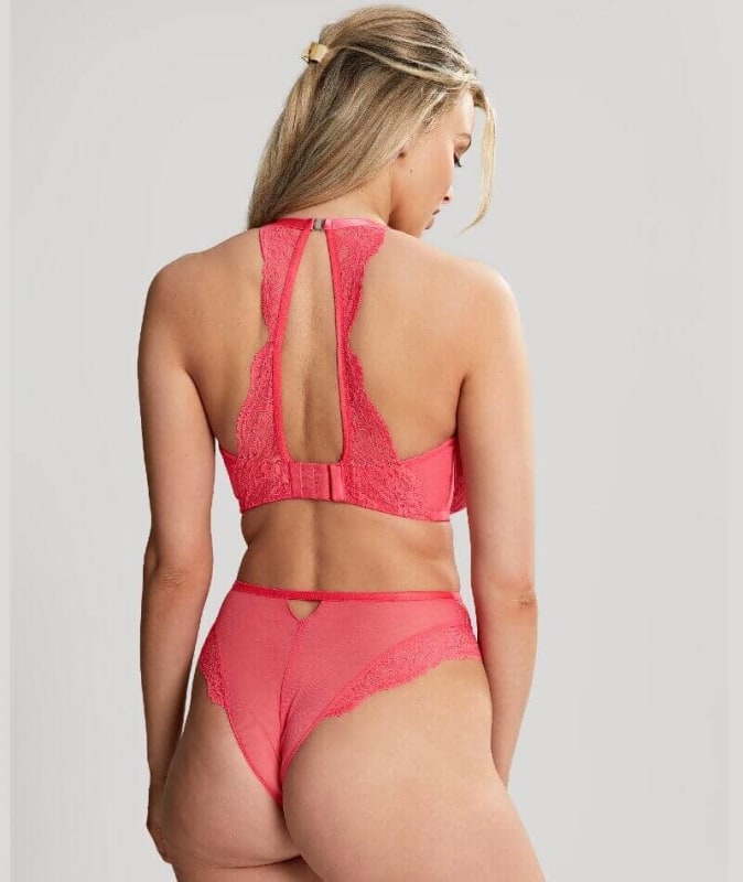 Panache Addison Non Padded Underwired Plunge Bra - Paradise Pink Bras