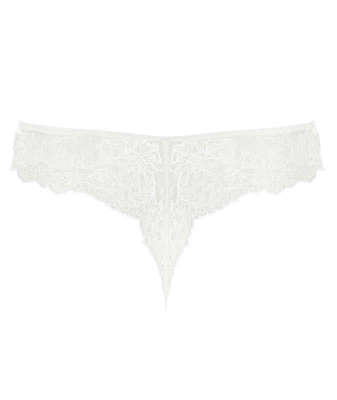 Panache Ana Thong - White Knickers 