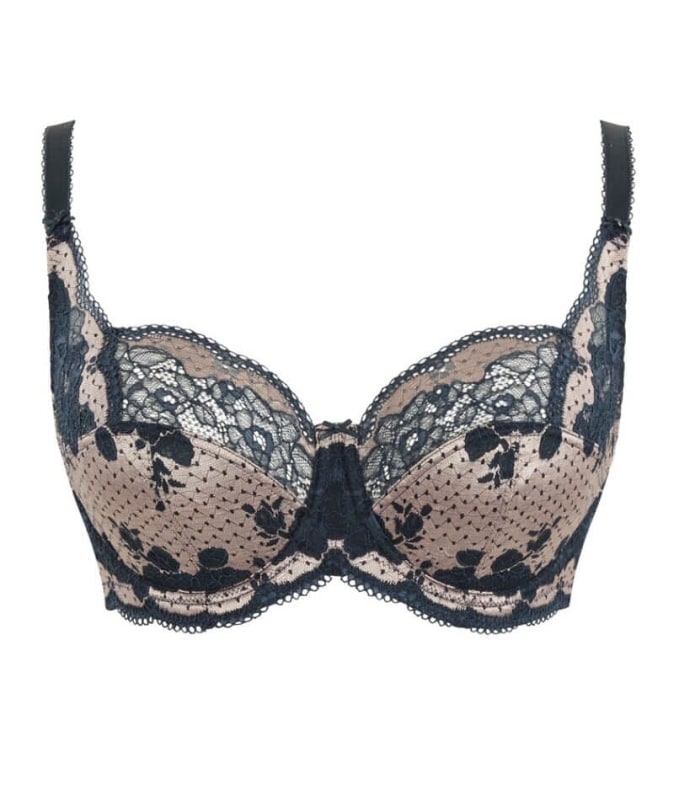 Panache Clara Full Cup Underwired Bra - Navy Pearl Bras