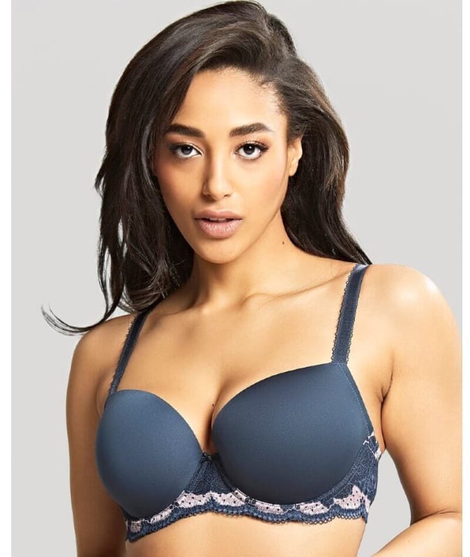 Panache Clara Moulded Sweetheart Underwire Bra - Navy Pearl Bras