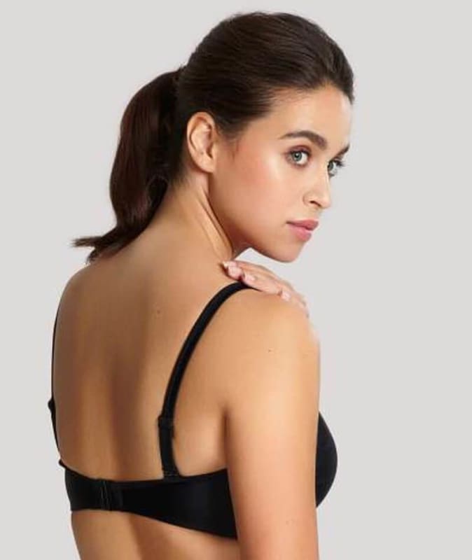 Panache Swim Anya Bandeau Balconnet Bikini Top - Black Swim