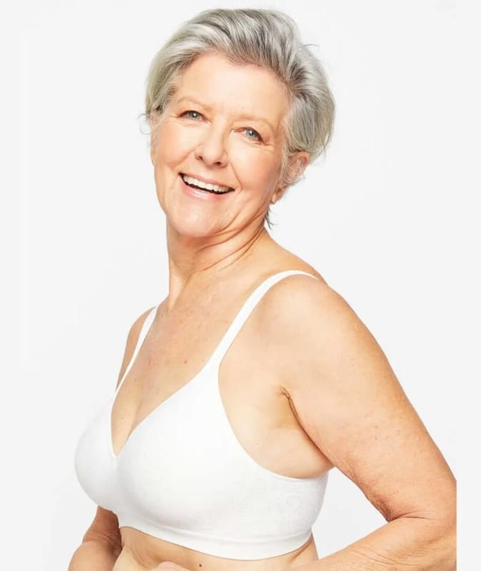 Playtex Comfort Revolution Swirl Wirefree Bra - White Swirl Bras