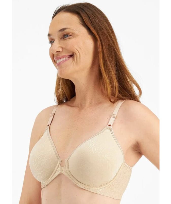 Playtex Front Closure Wire-free Bra - Nude Bras 