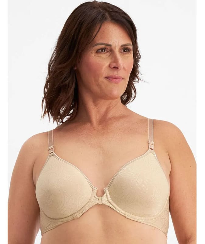 Playtex Front Closure Wire-free Bra - Nude Bras 