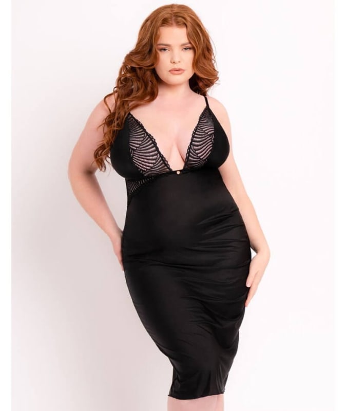 Scantilly After Hours Slip Dress - Black Dress