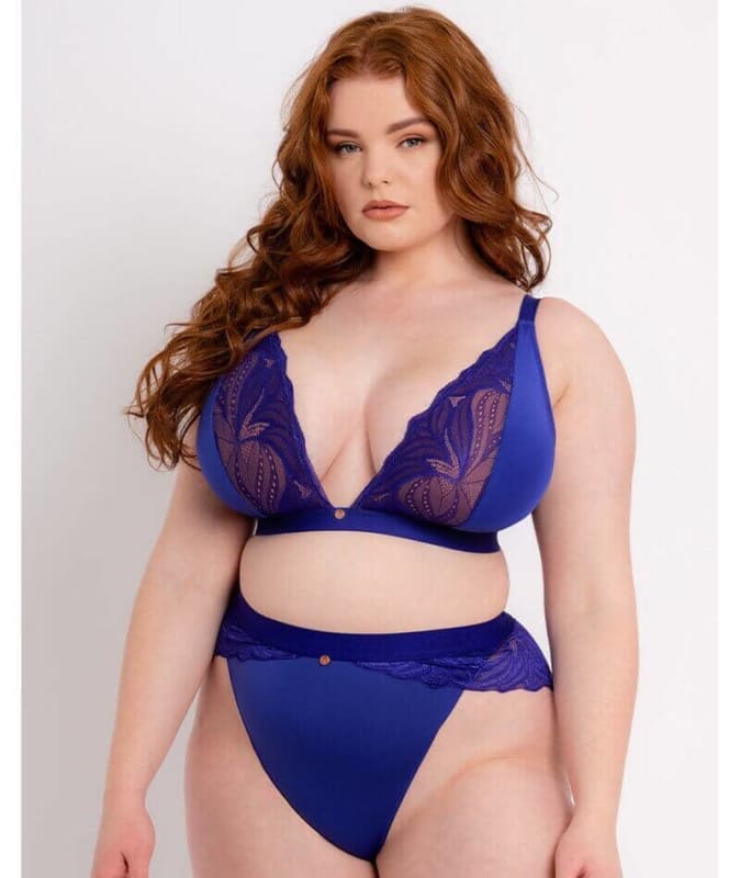 Scantilly Indulgence High Waist Brief - Ultraviolet Blue Knickers