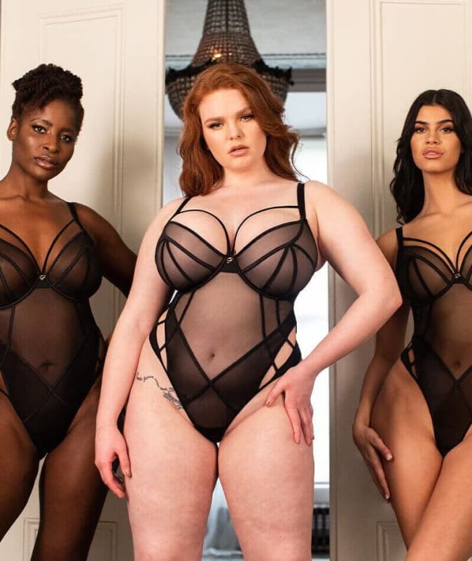 Scantilly Senses Plunge Bodysuit - Black Bodysuits & Basques