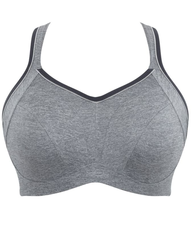 Sculptresse Non Padded Underwired Sports Bra - Charcoal Marle Bras 