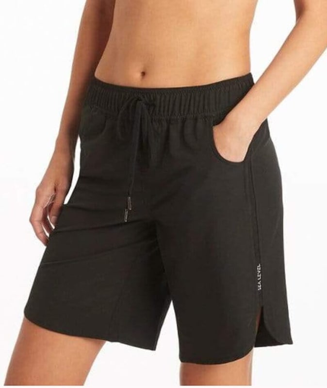 Sea Level Eco Essentials 9" Swim Boardshort- Black Swim 