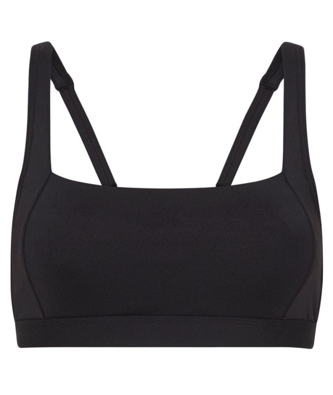 Sea Level Eco Essentials Square Neck Bikini Top - Black Swim