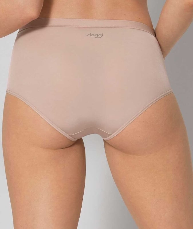 Sloggi WOW Comfort 2.0 High Waist Brief - Foundation Nude Knickers 