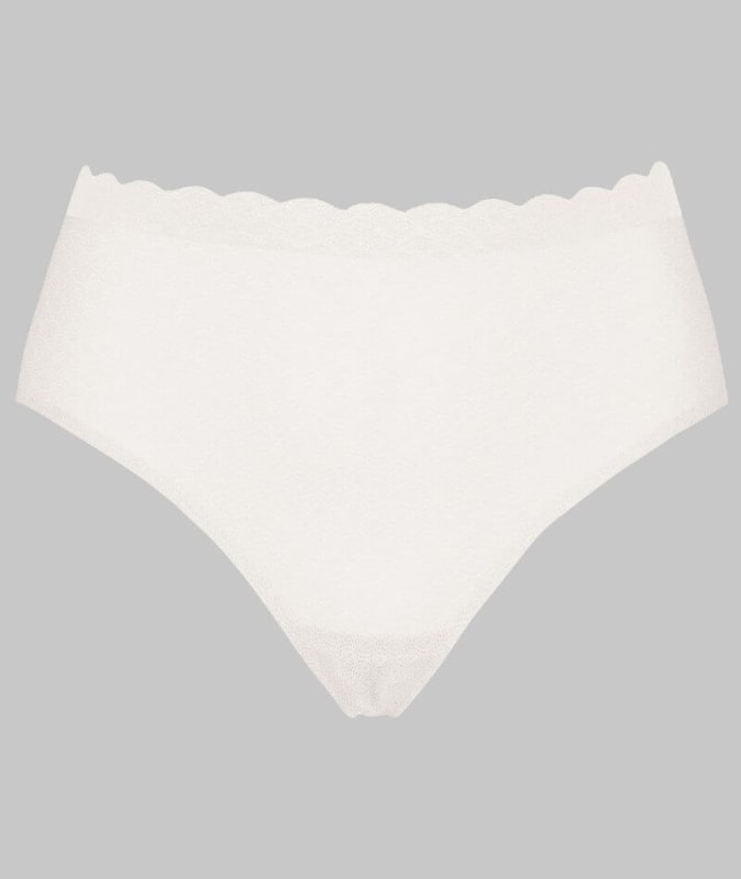 Sloggi ZERO Feel Lace High Waist Brief - Angora Knickers