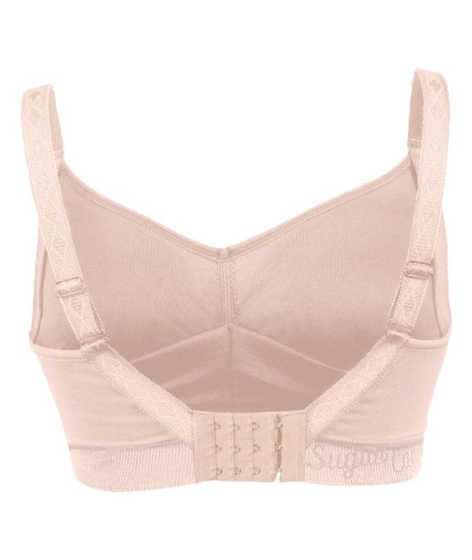 Sugar Candy Fuller Bust Seamless F-HH Cup Lounge Bra - Nude Bras 