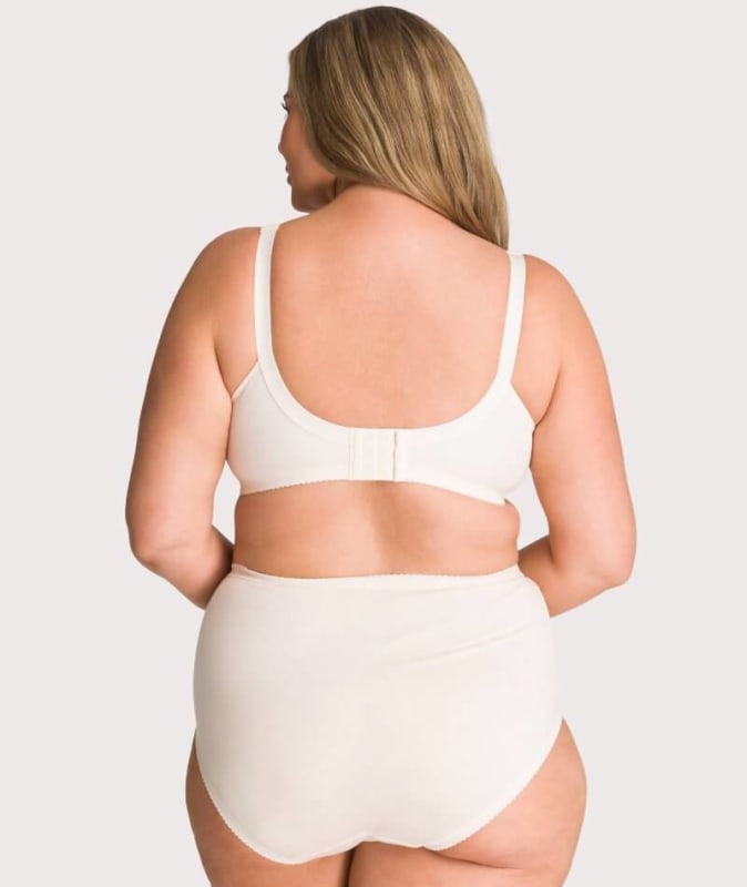 Triumph Kiss of Cotton Wire Free Bra - Fresh Powder Bras 