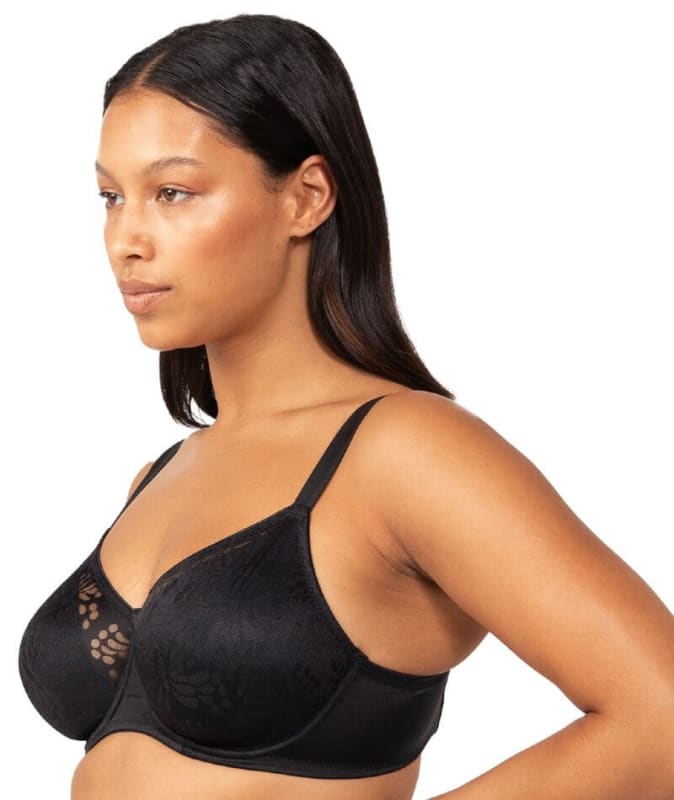Triumph Lacy Minimizer Bra - Black