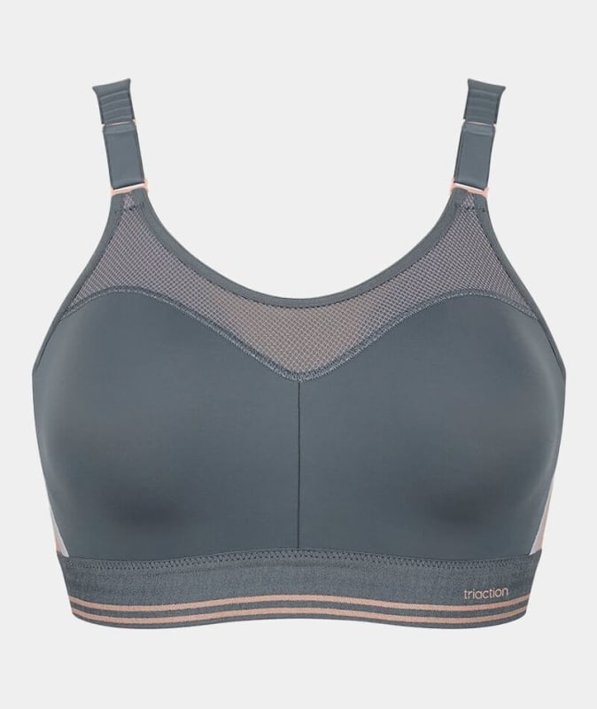 Triumph Triaction Control Lite Minimiser Sports Bra - Grey Bras 
